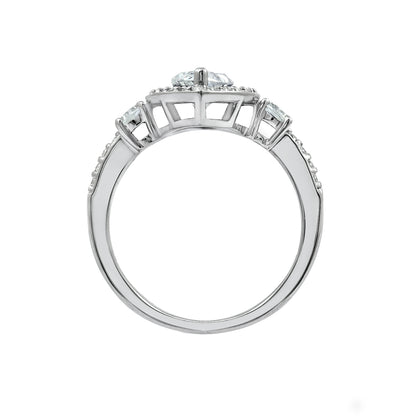 1.85 cttw Marquise Halo Ring