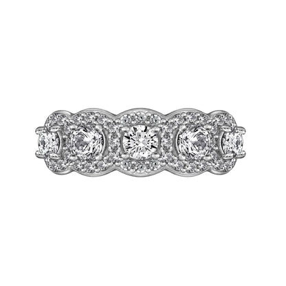 5-Stone Halo Ring R2913101