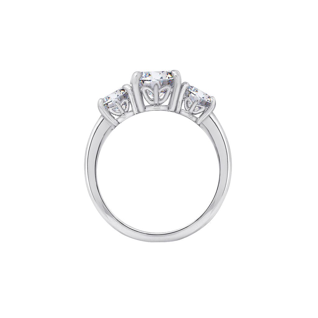 3.00cttw Round 3-Stone Ring
