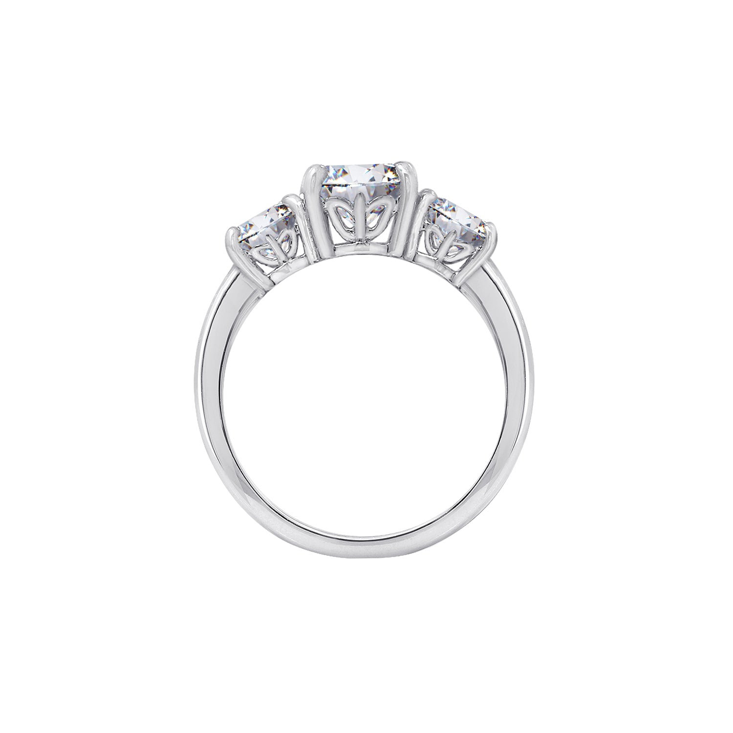 3.00cttw Round 3-Stone Ring