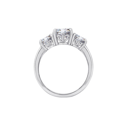 3.00cttw Round 3-Stone Ring