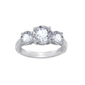 3.00cttw Round 3-Stone Ring