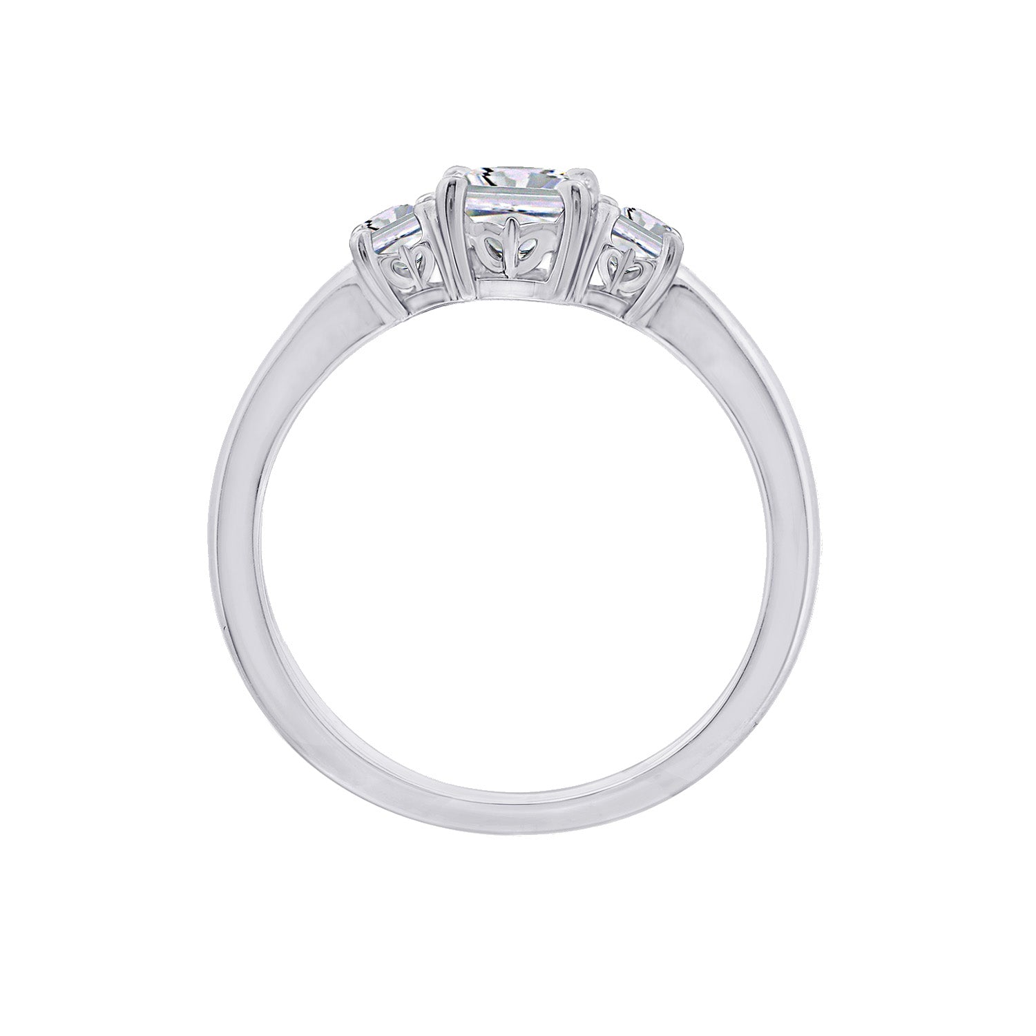 1.00cttw Princess-Cut 3-Stone Ring
