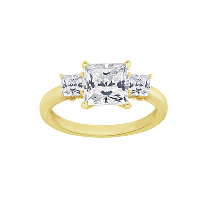2.00cttw Princess-Cut 3-Stone Ring