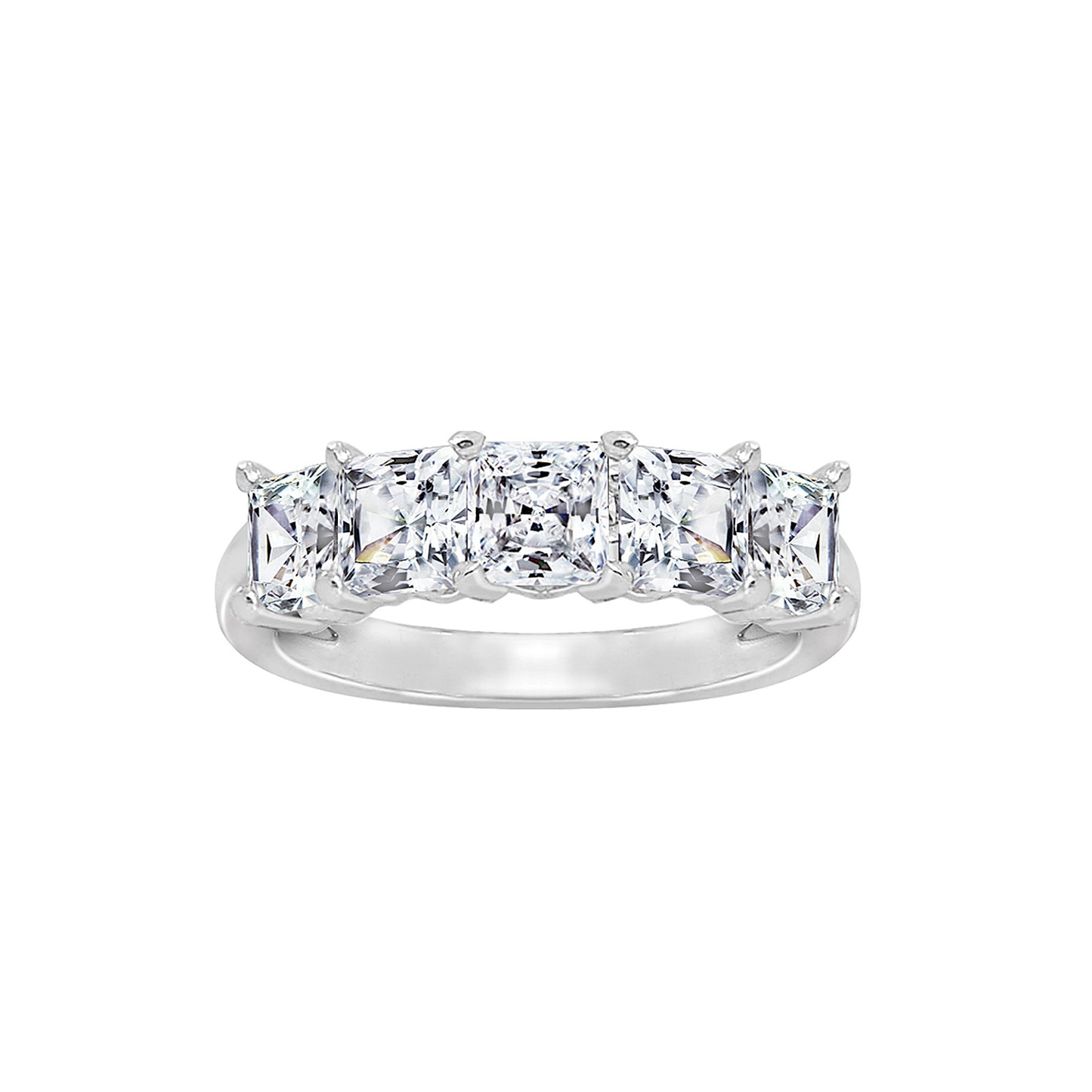3.00cttw Princess-Cut 5-Stone Ring
