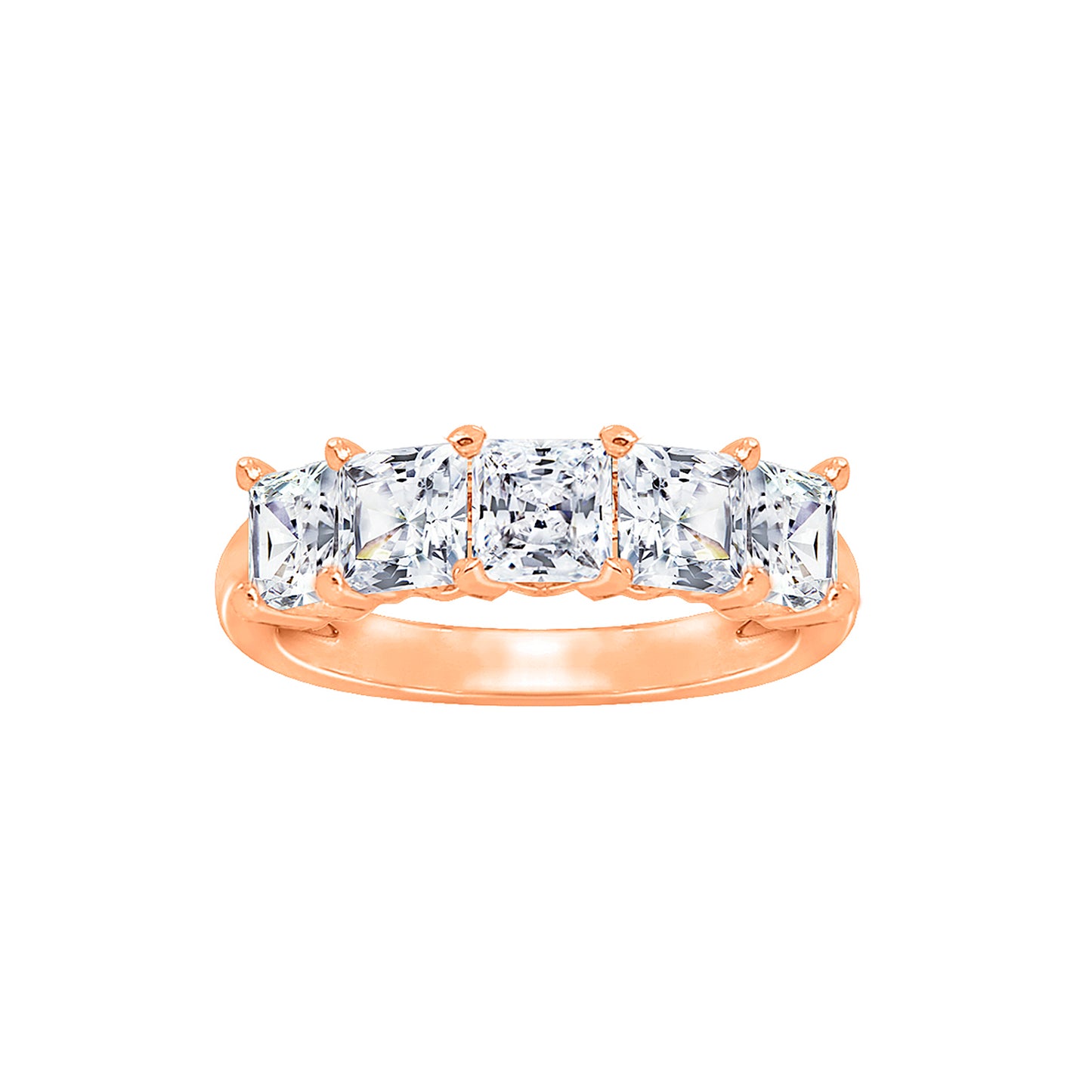 3.00cttw Princess-Cut 5-Stone Ring
