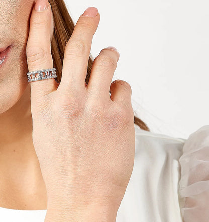 Roman Numeral Band Ring JER21393