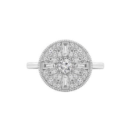 14.90 cttw Ballerina Halo Ring