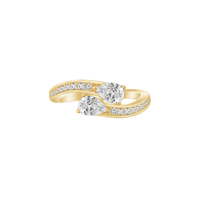 Pear Bypass Ring