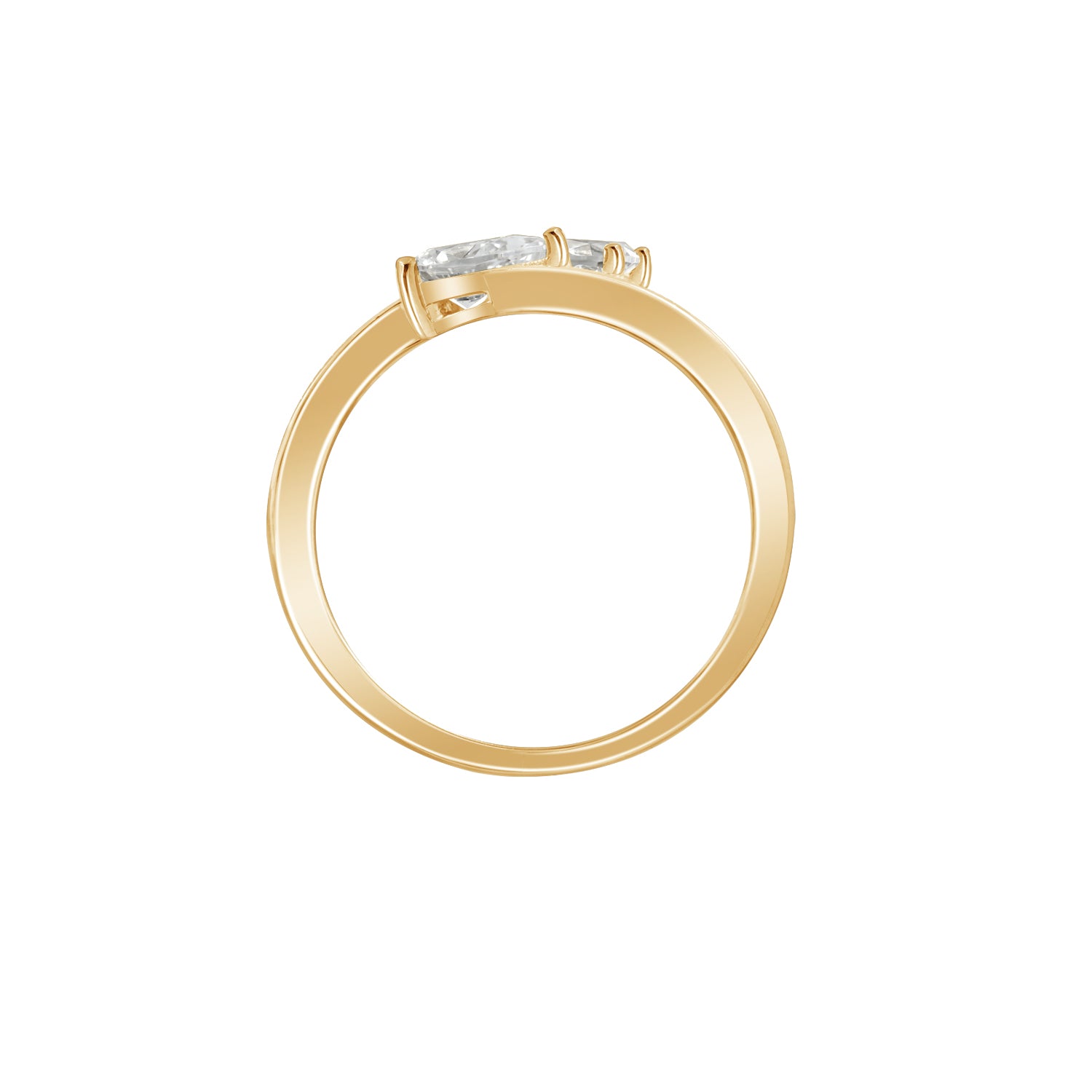 Pear Bypass Ring