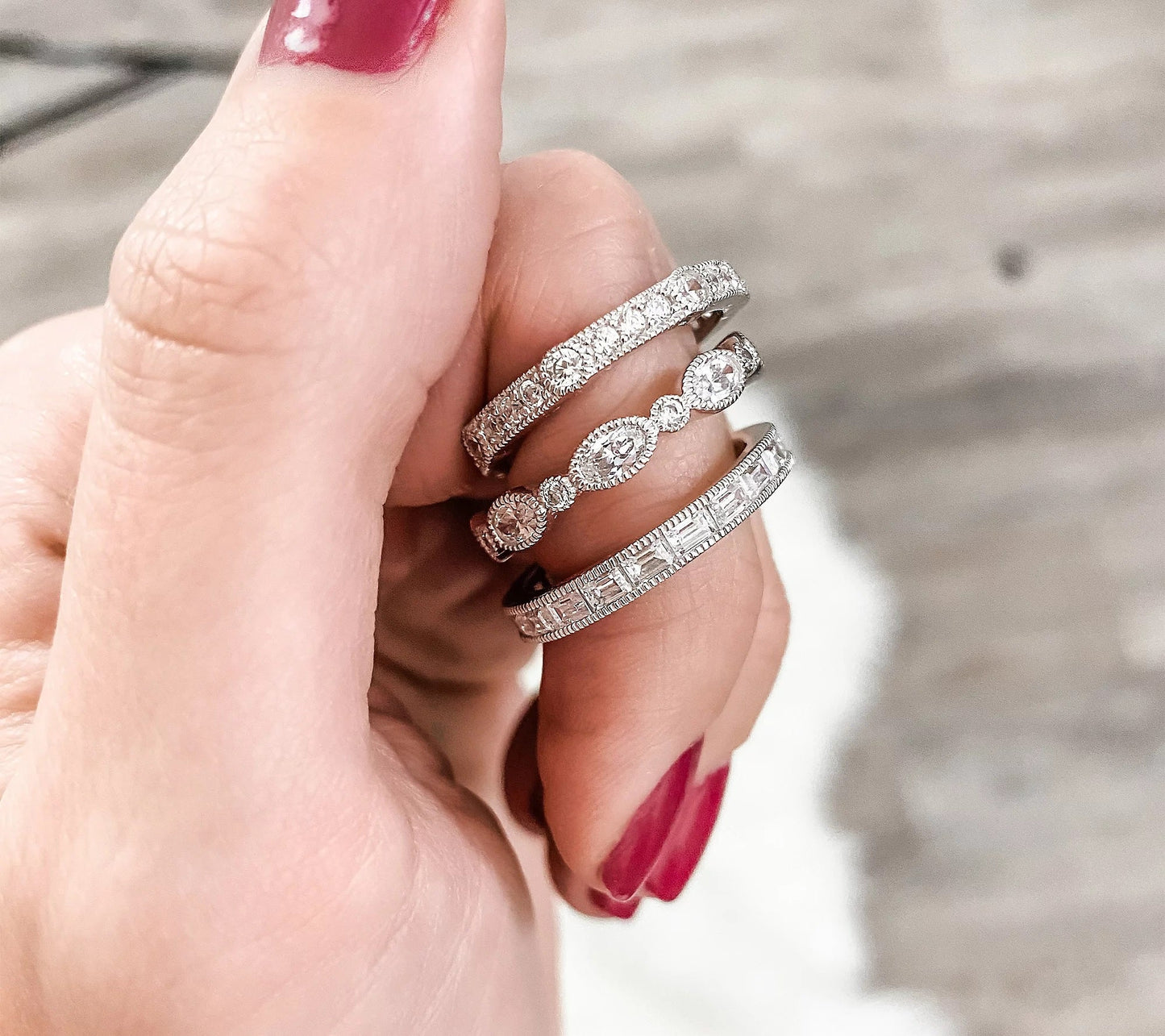 Set of 3 Eternity Bands JES21426