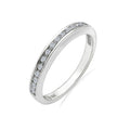 Sterling Silver 1.5mm Round Cut Half Band Ring R11920