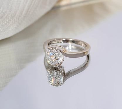 2.40 cttw Half Bezel Solitaire Ring JER00532