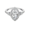 1.85 cttw Marquise Halo Ring