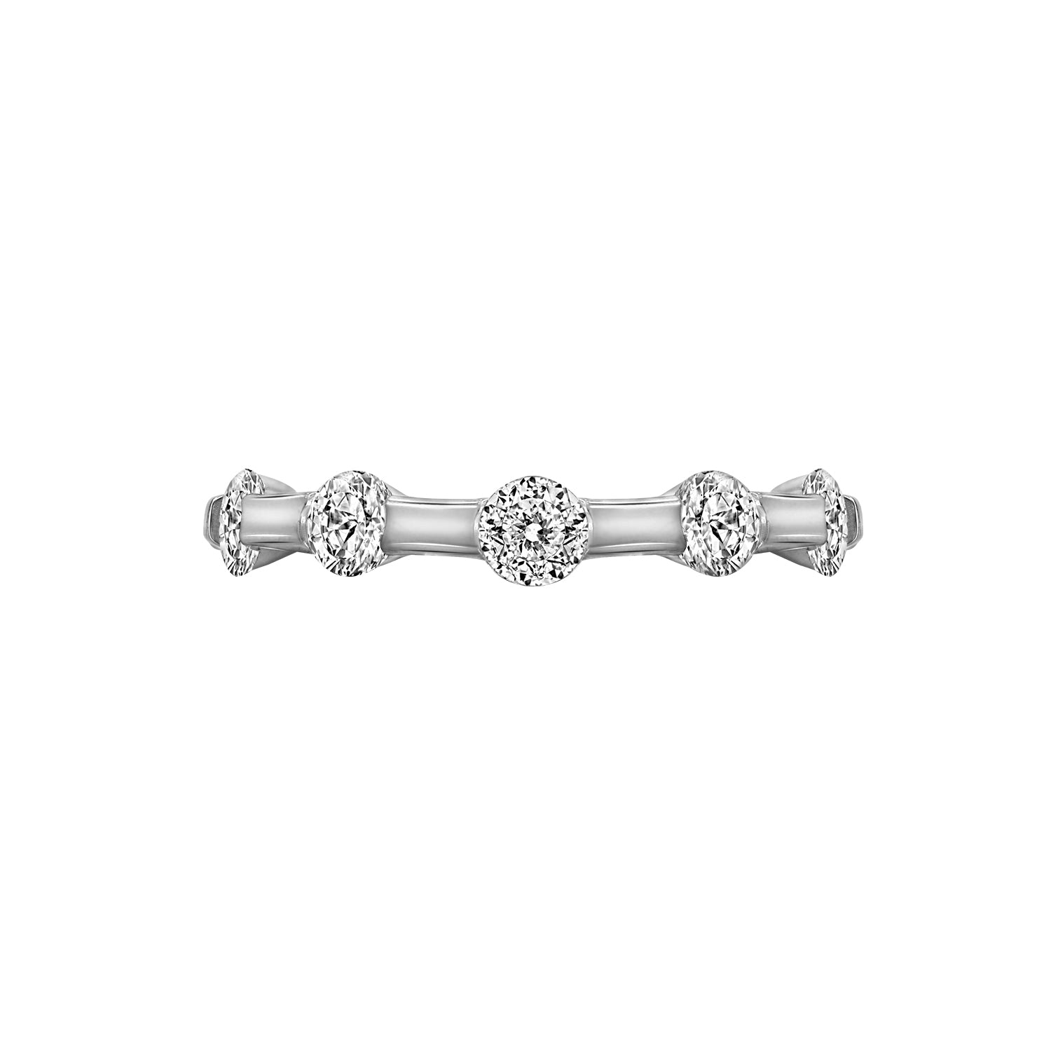 Tension Set Band Ring
