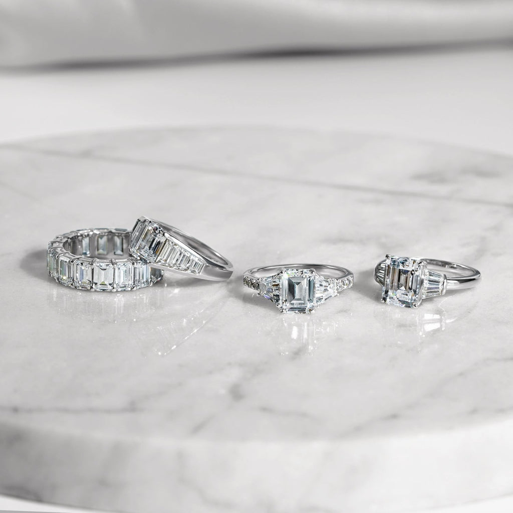 Emerald Cut Tapered Ring R2965401