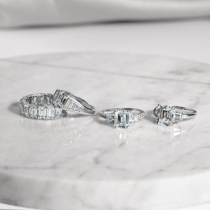 Emerald Cut Tapered Ring R2965401