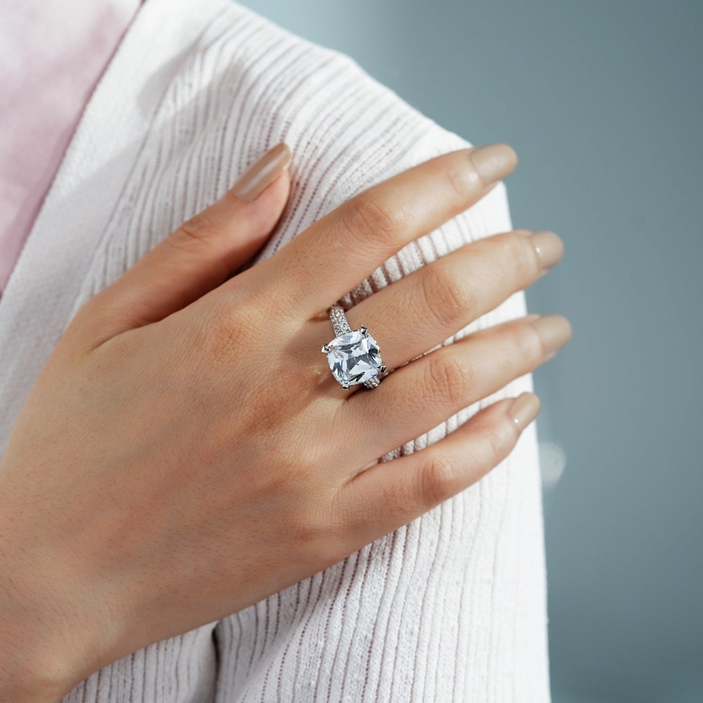 Fancy Gallery Cushion Cocktail Ring JER04008