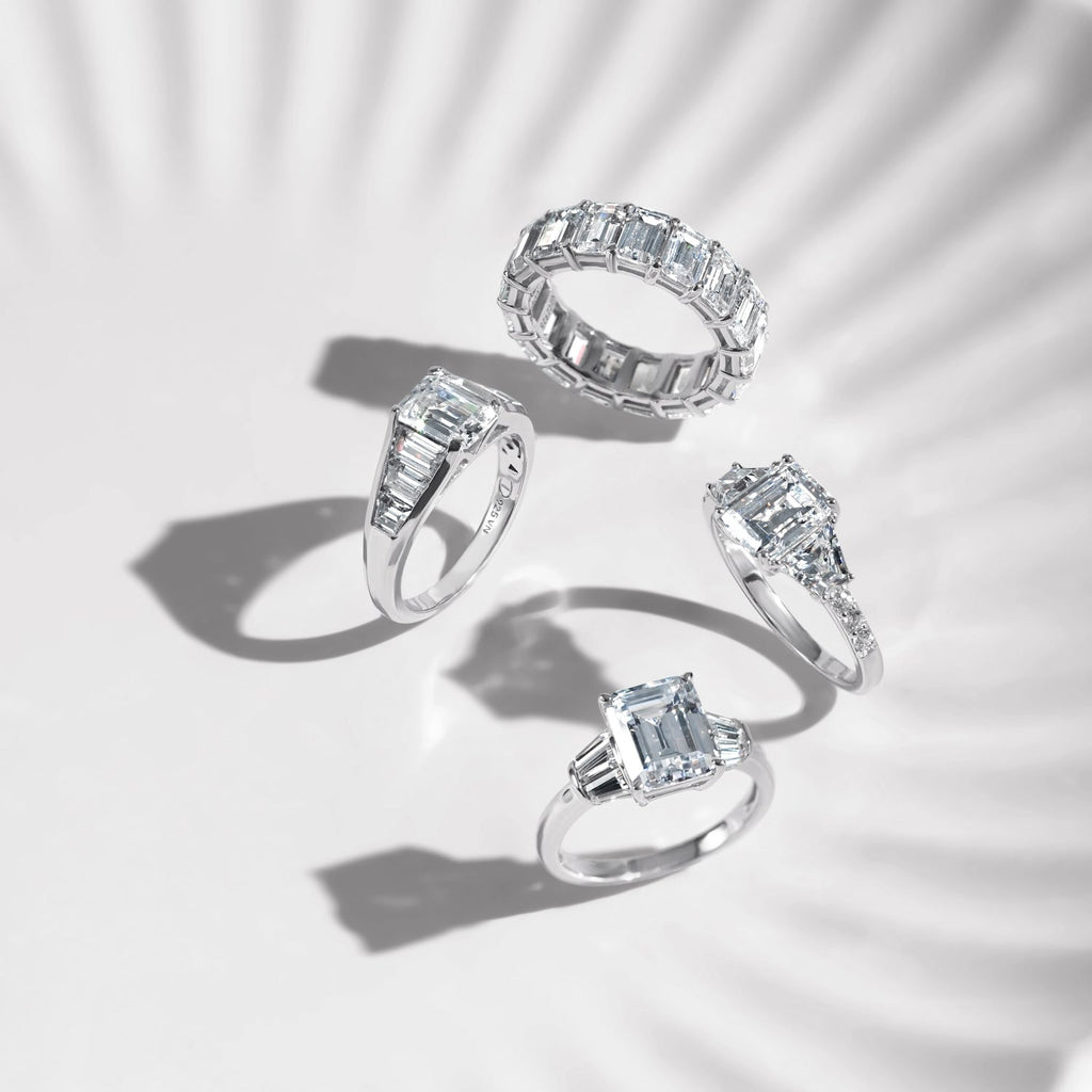 Emerald Cut Tapered Ring R2965401