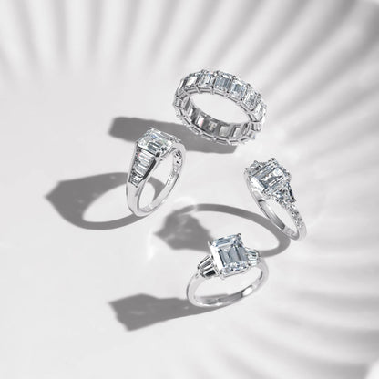 Emerald Cut Tapered Ring R2965401