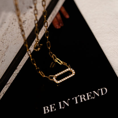 Paper Clip Chain Necklace