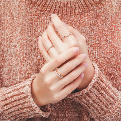 Ring Bar - Linear Baguette Band Ring