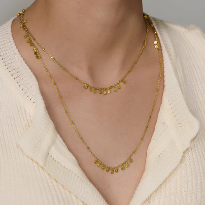 Cluster Disc Station Necklace