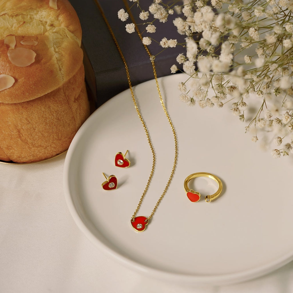 Heart Stud Earrings JEE19400