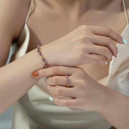 Multi-shape Wavy Bracelet JEB24624