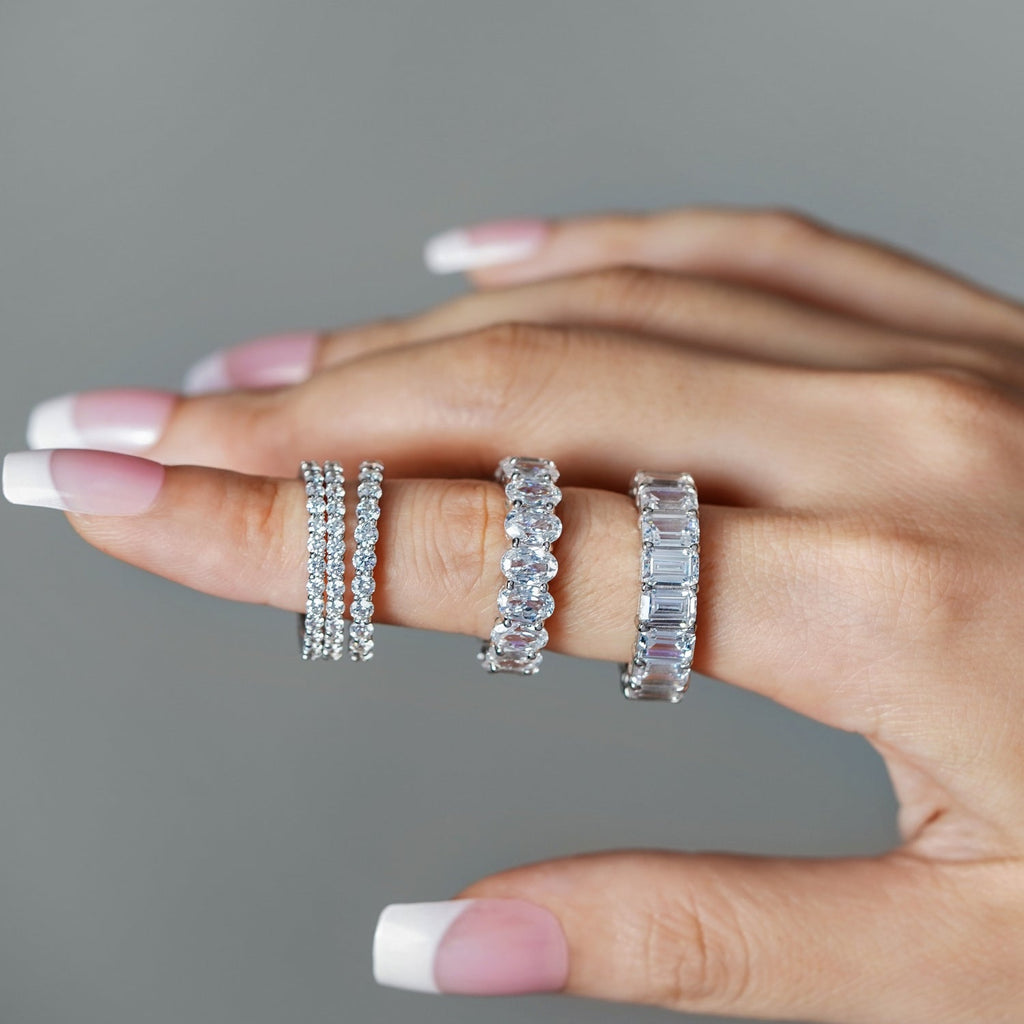 Emerald Cut Eternity Ring