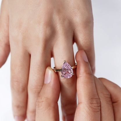 4ct Solitaire Pear Cut Cocktail Ring JER23739