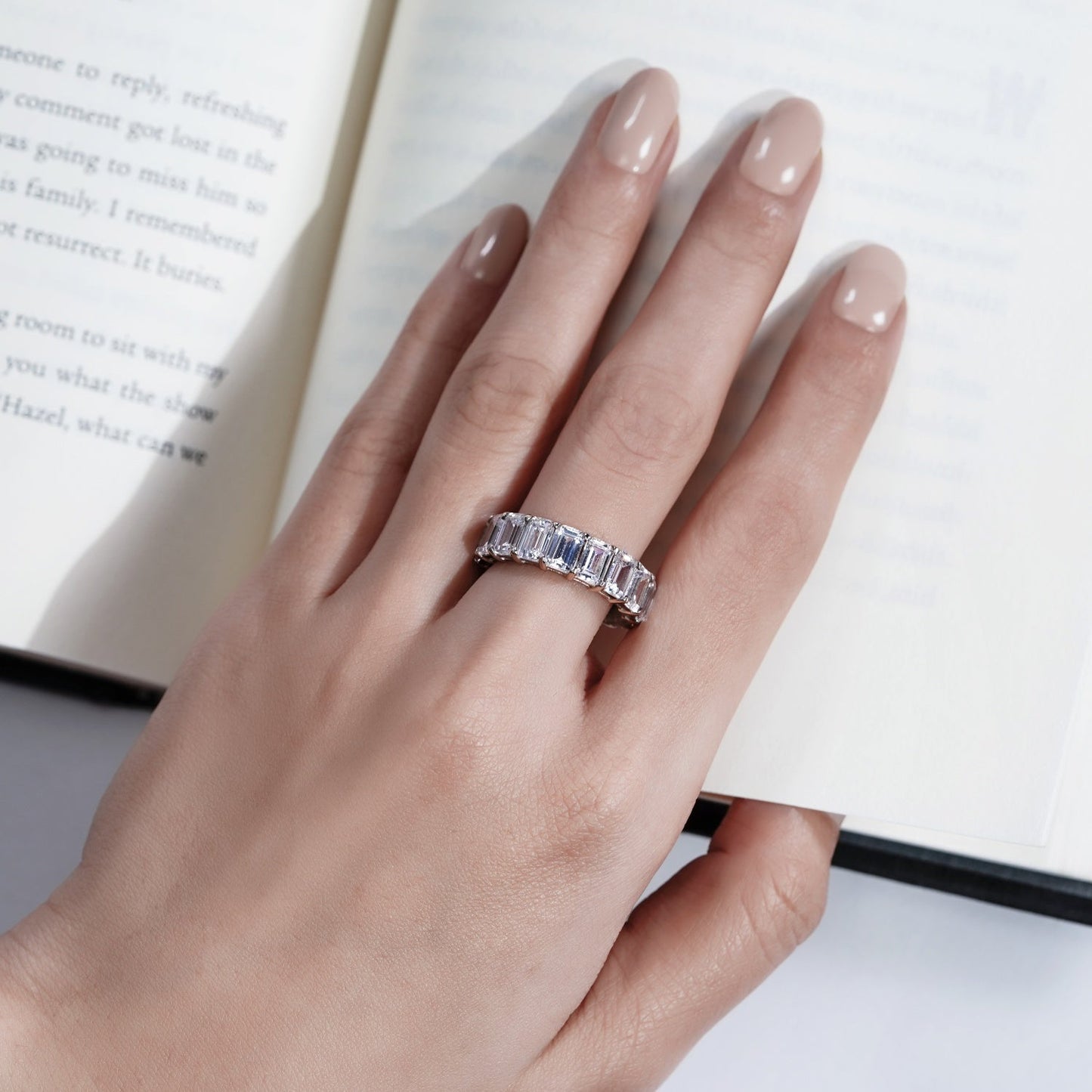 Emerald Cut Eternity Ring