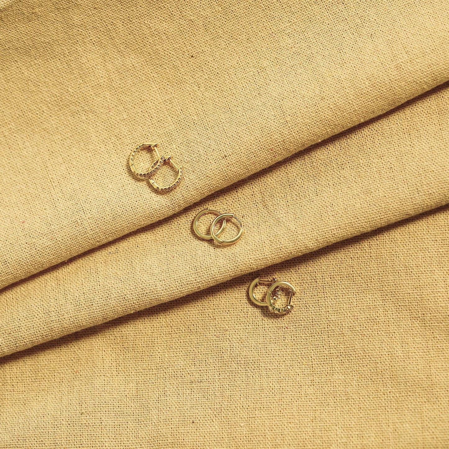 0.5 Inch Pave Hoop Earrings JEE22261