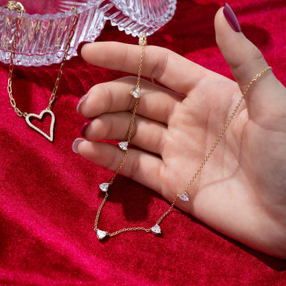 Heart Station Necklaces JEN25237