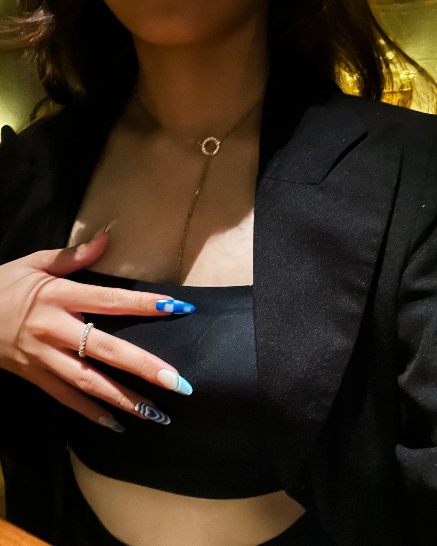 Paper Clip Chain Toggle Necklace