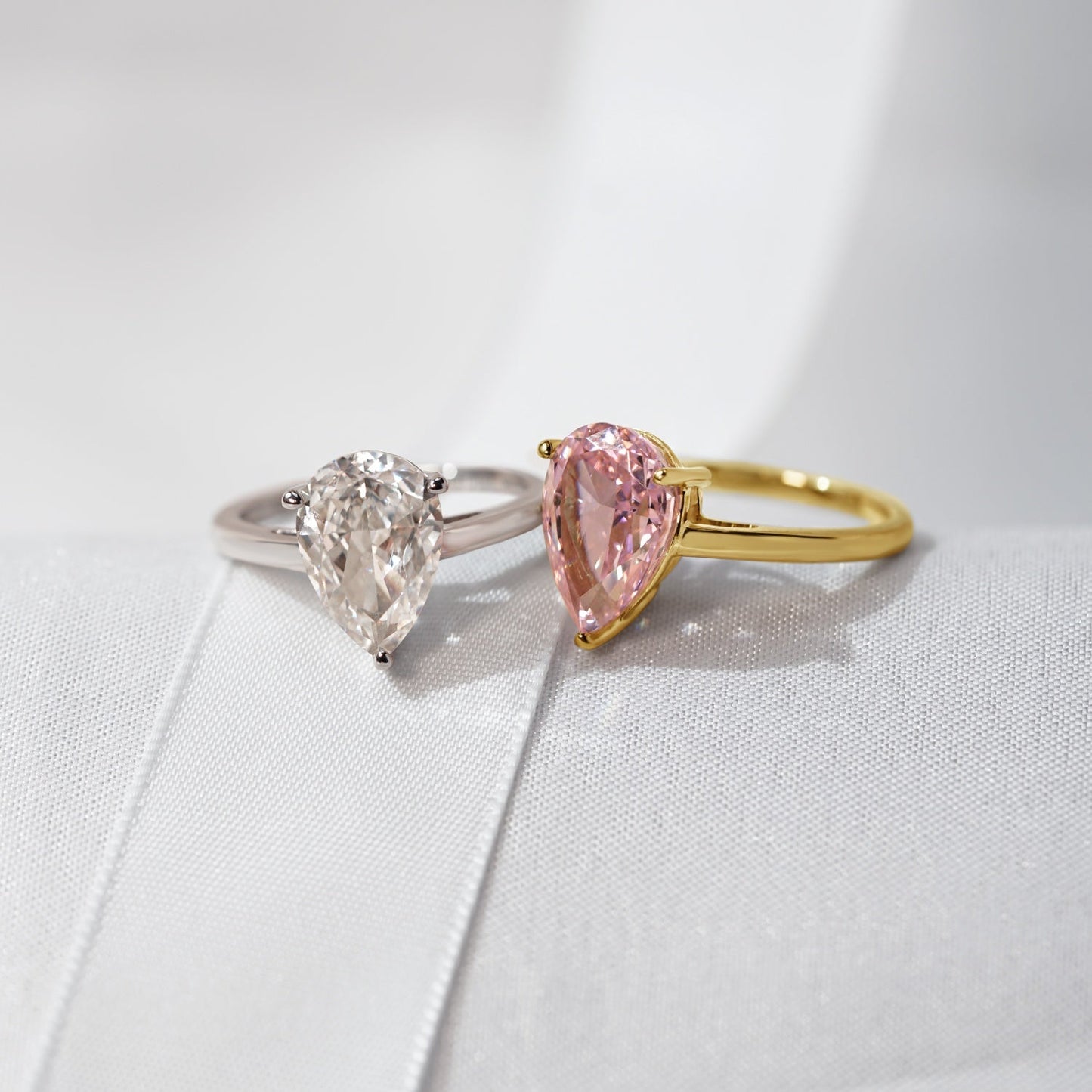 4ct Solitaire Pear Cut Cocktail Ring JER23739