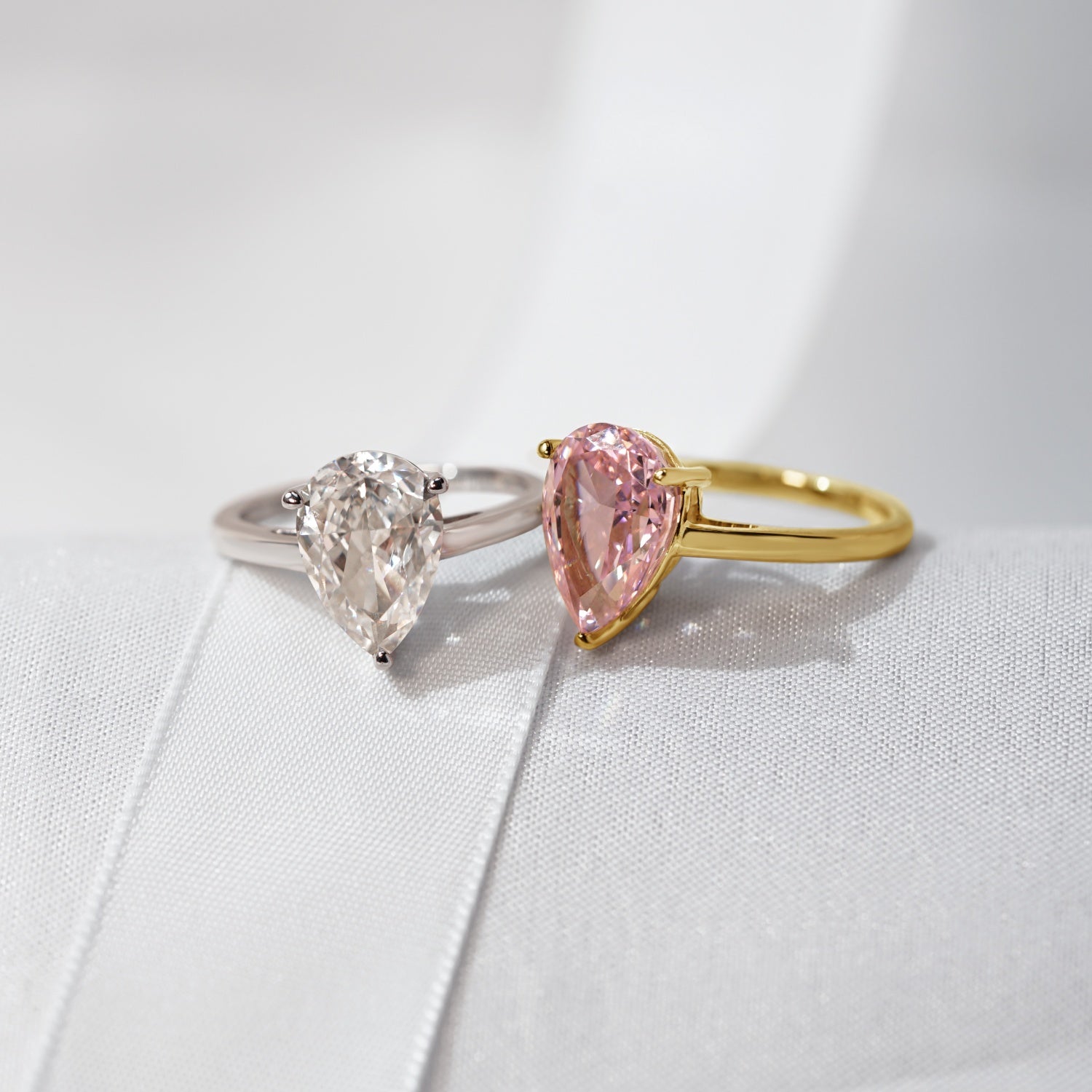 4ct Solitaire Pear Cut Cocktail Ring JER23739