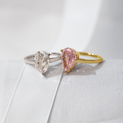 4ct Solitaire Pear Cut Cocktail Ring JER23739