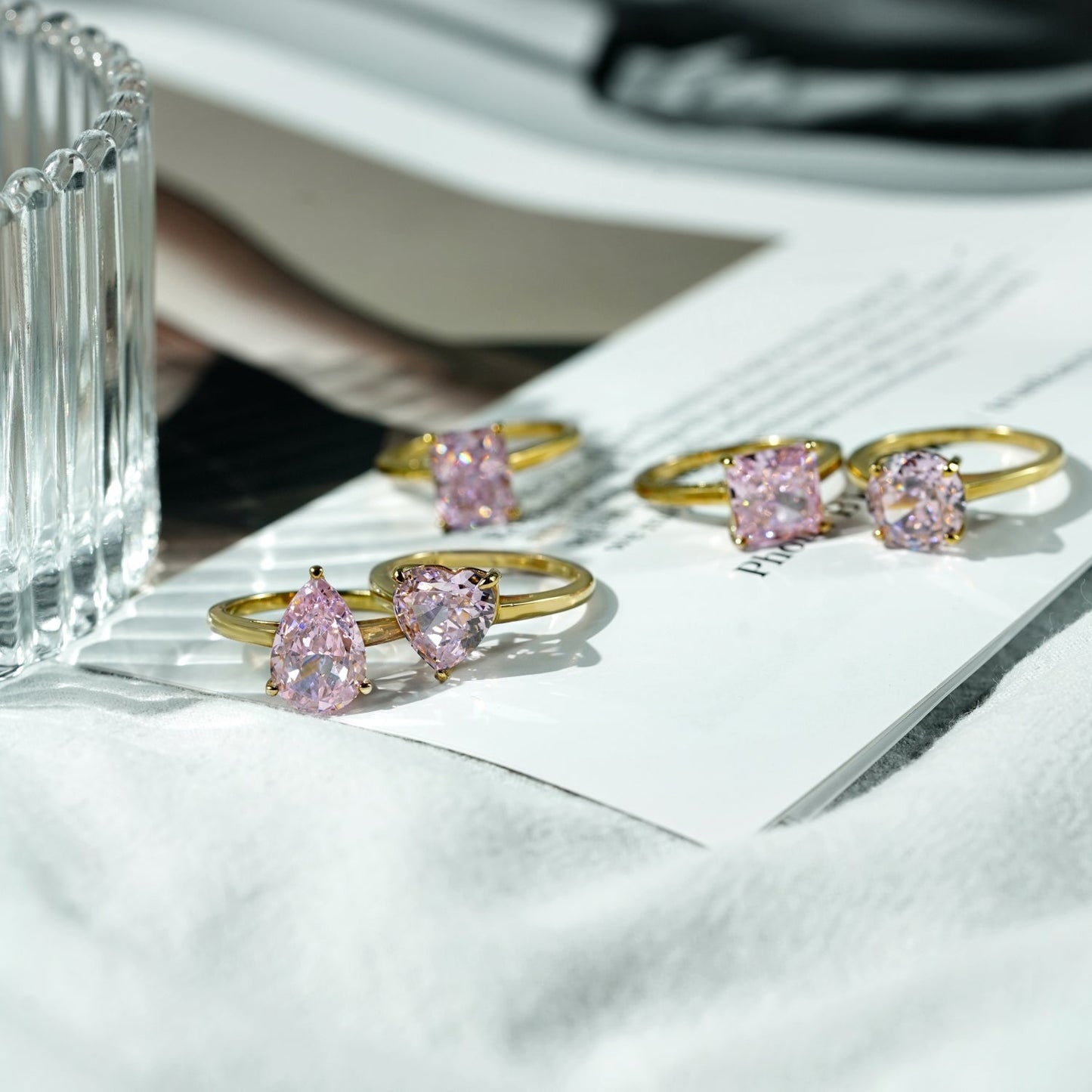 4ct Solitaire Pear Cut Cocktail Ring JER23739