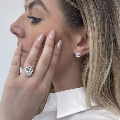 Oval Solitaire Engagement Ring JER24087