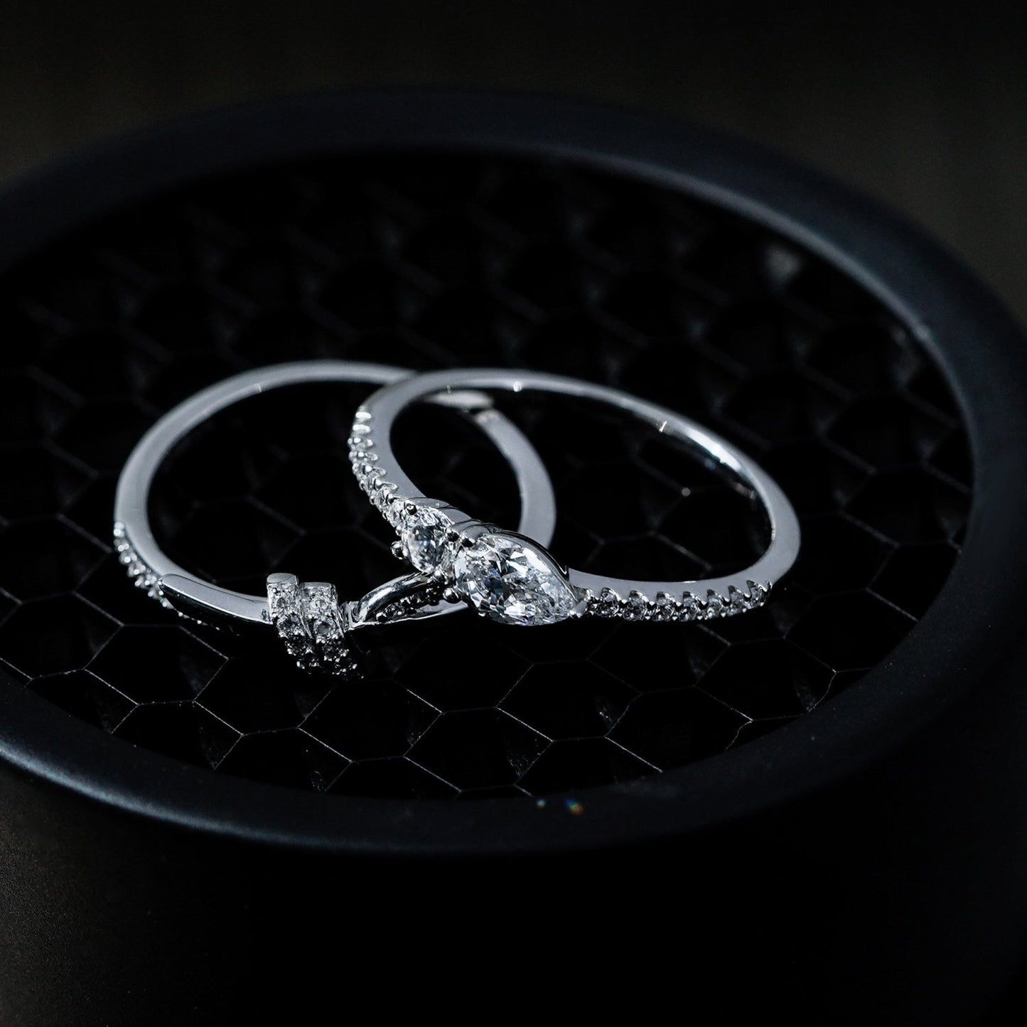 Pave Love Knot Ring