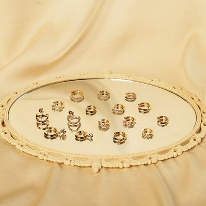 Plain Mini Open Hoop Earrings JEE22234