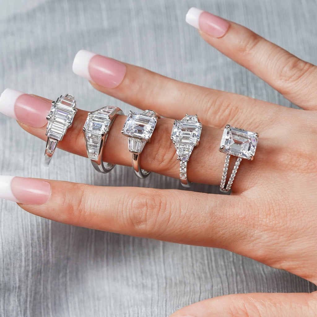 Emerald Cut Tapered Ring R2965401
