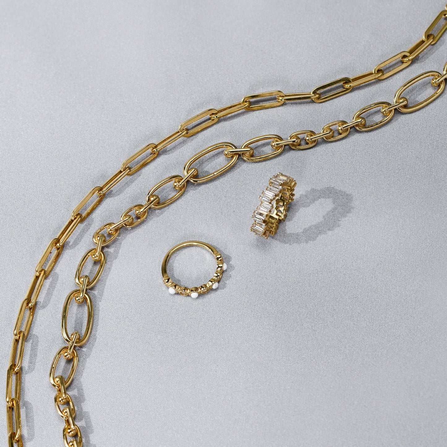 Figaro Chain Link Necklace