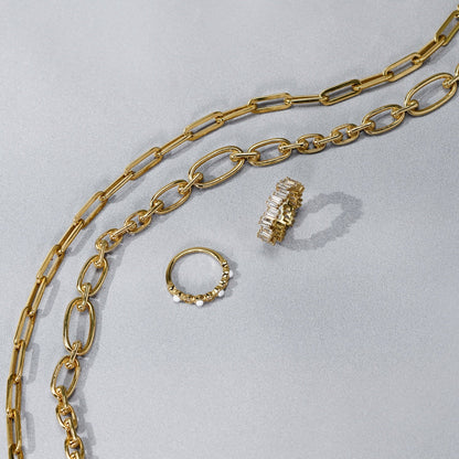 Figaro Chain Link Necklace