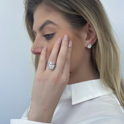 Oval Solitaire Engagement Ring JER24087