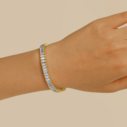 Vertical Baguette Tennis Bracelet JEB02911