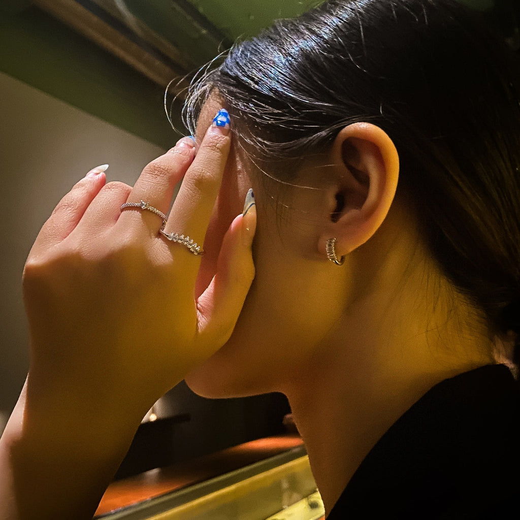 Baguette Huggie Hoop Earrings