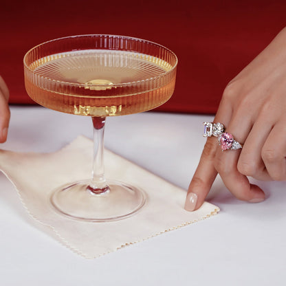 Oval and Emerald Cut Double Stone Ring JER22194