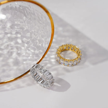 Emerald Cut Eternity Ring